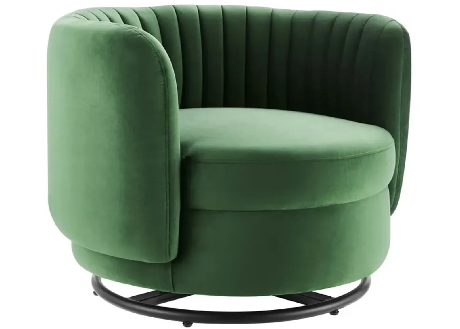 Embrace Tufted Performance Velvet Performance Velvet Swivel Chair