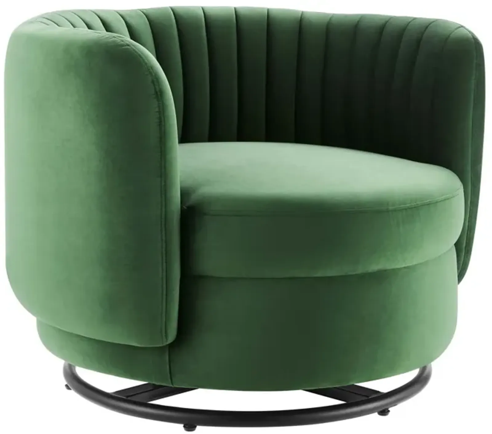 Embrace Tufted Performance Velvet Performance Velvet Swivel Chair