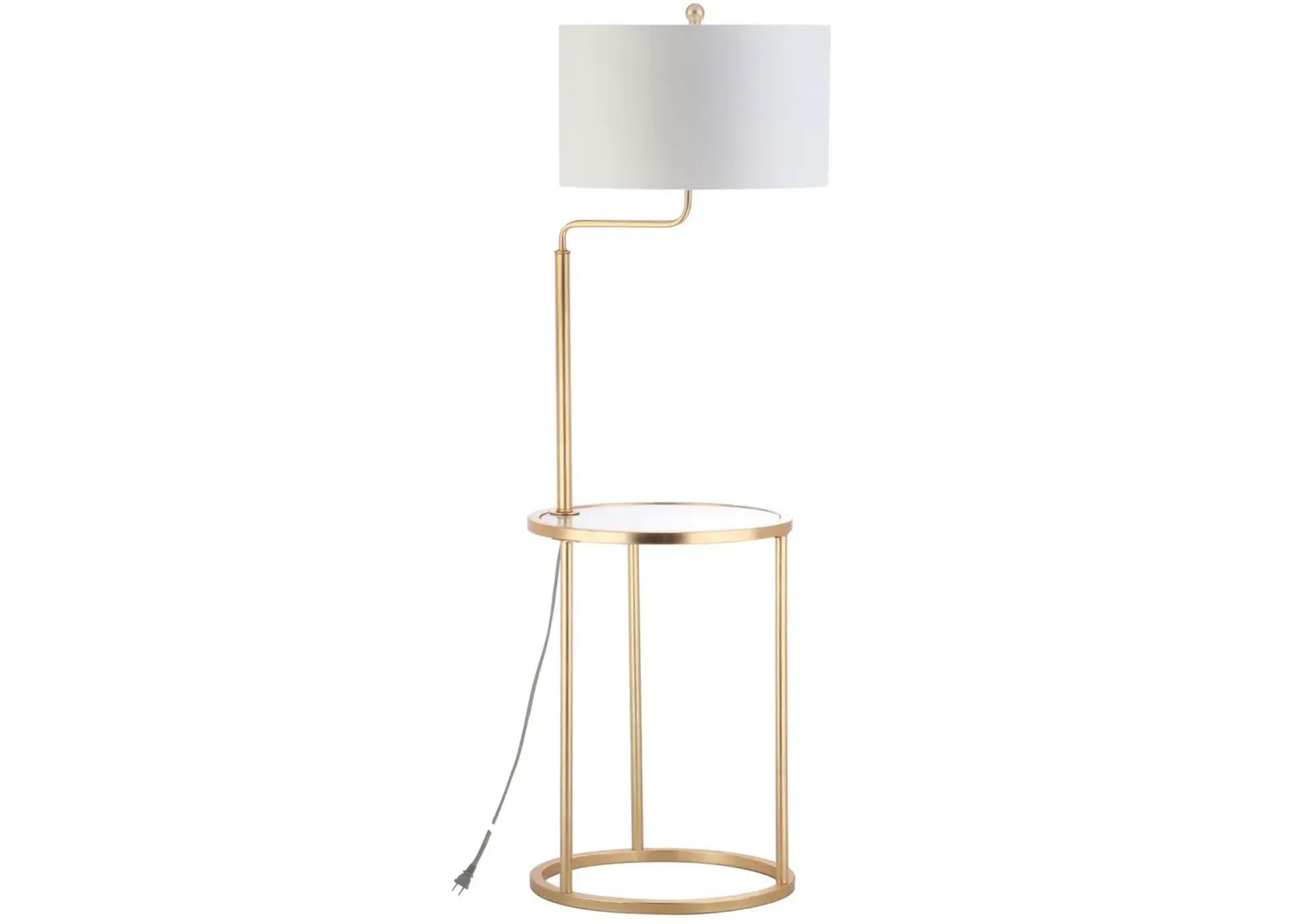 Crispin  Side Table Floor Lamp