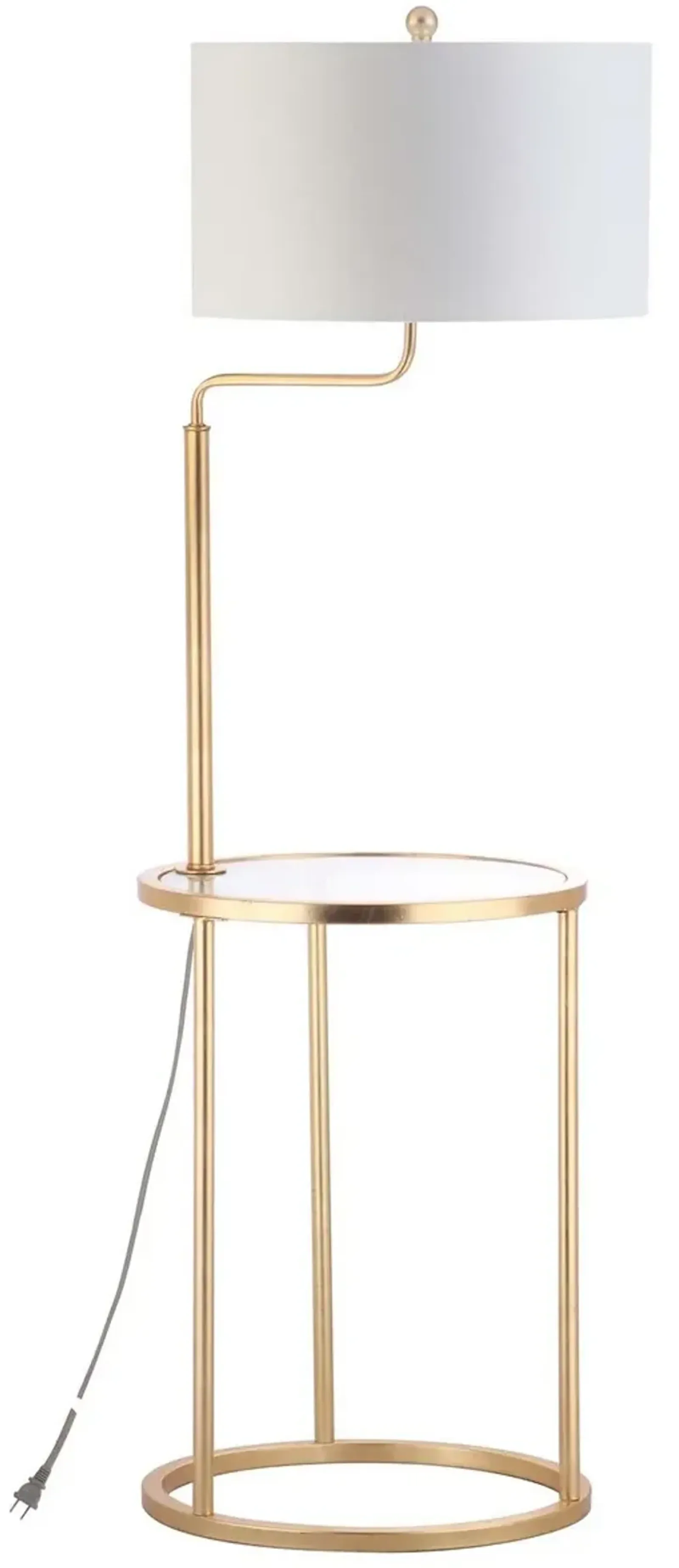 Crispin  Side Table Floor Lamp