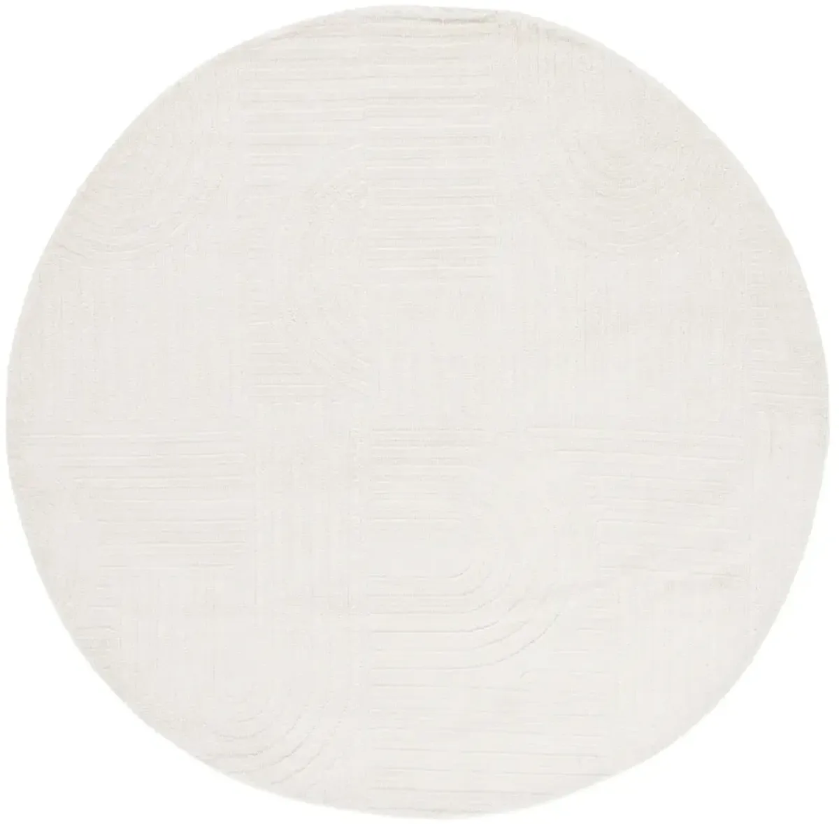 AUDREY 106 BEIGE 6' x 6' Round Round Rug