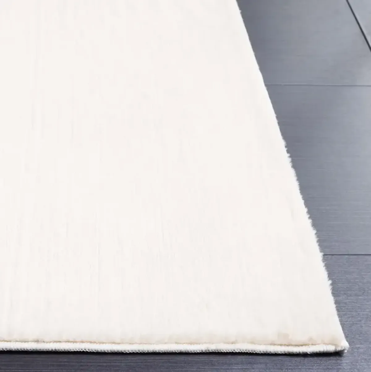 FAUX RABBIT FUR 100 BEIGE 8' x 10' Large Rectangle Rug