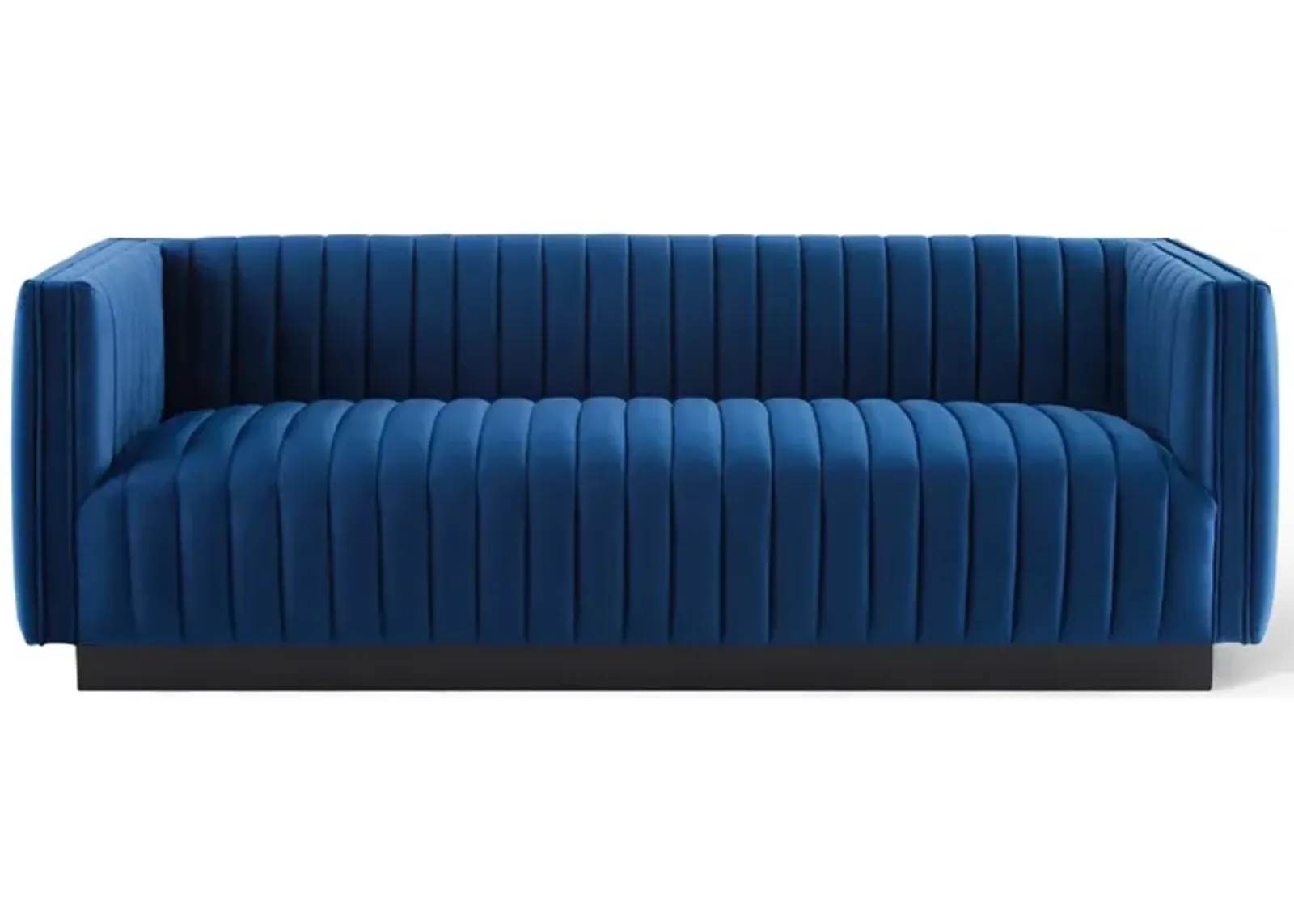 Conjure Channel Tufted Velvet Sofa