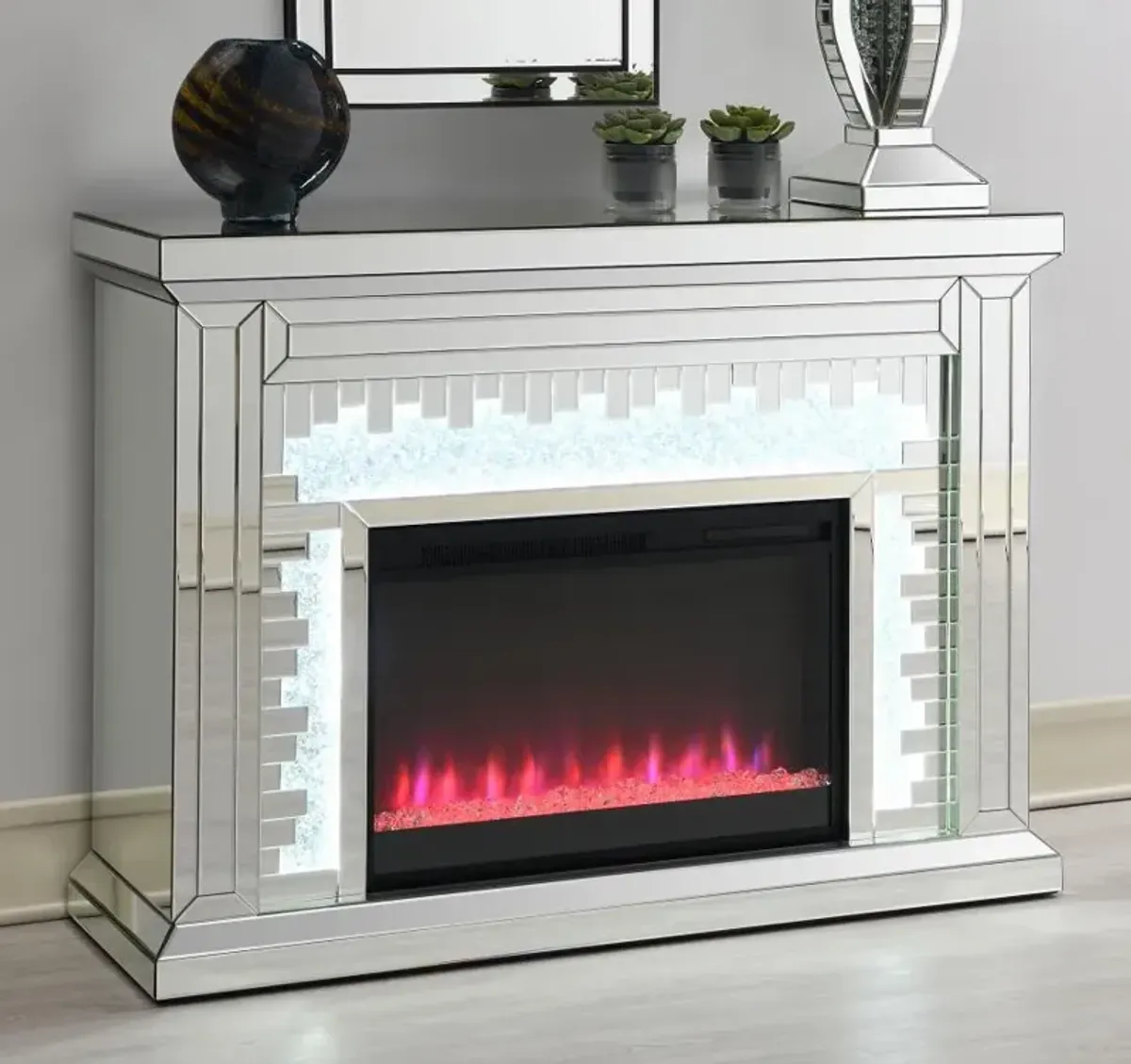 Gilmore Rectangular Freestanding Fireplace Mirror