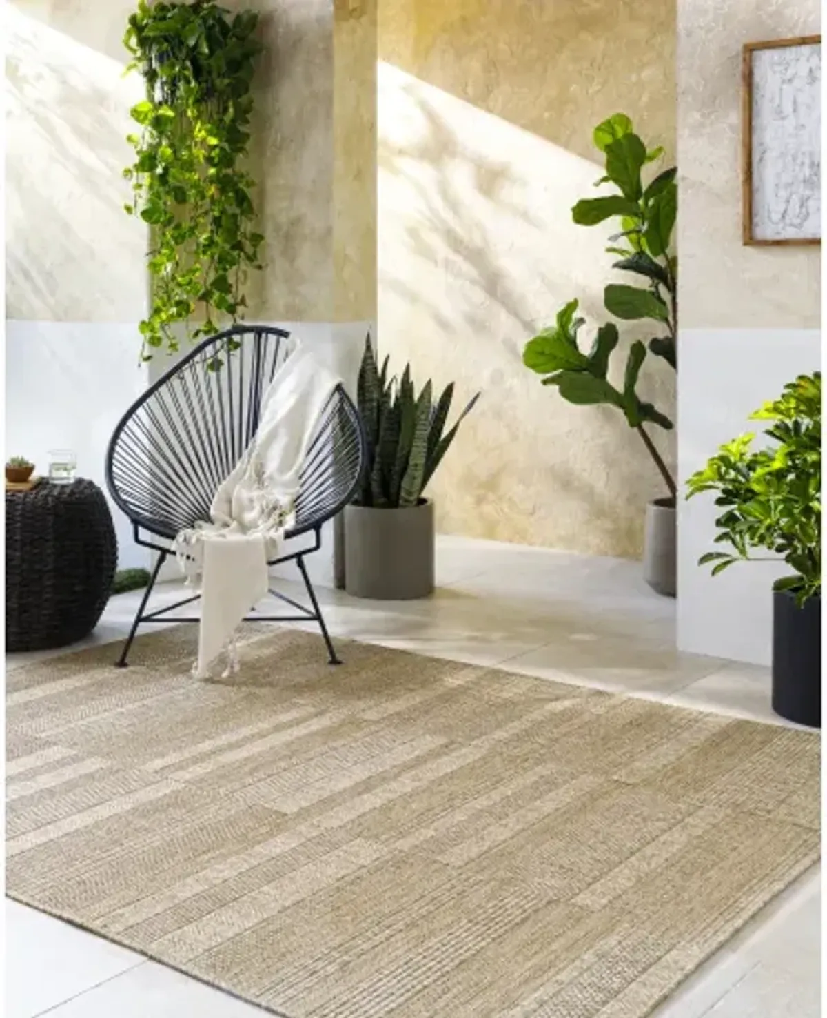 Sandra SDR-2313 6'7" x 9' Machine Woven Rug