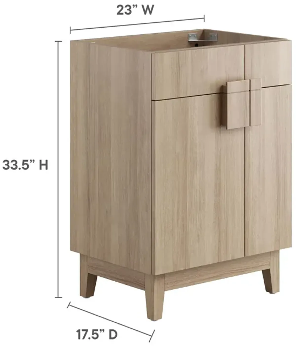 Miles 24" Bathroom Vanity Cabinet (Sink Basin Not Included)