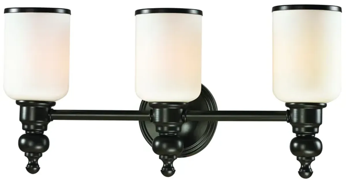 Bristol Way 21" Wide 3-Light Vanity Light - Oil Rubbed Bronze