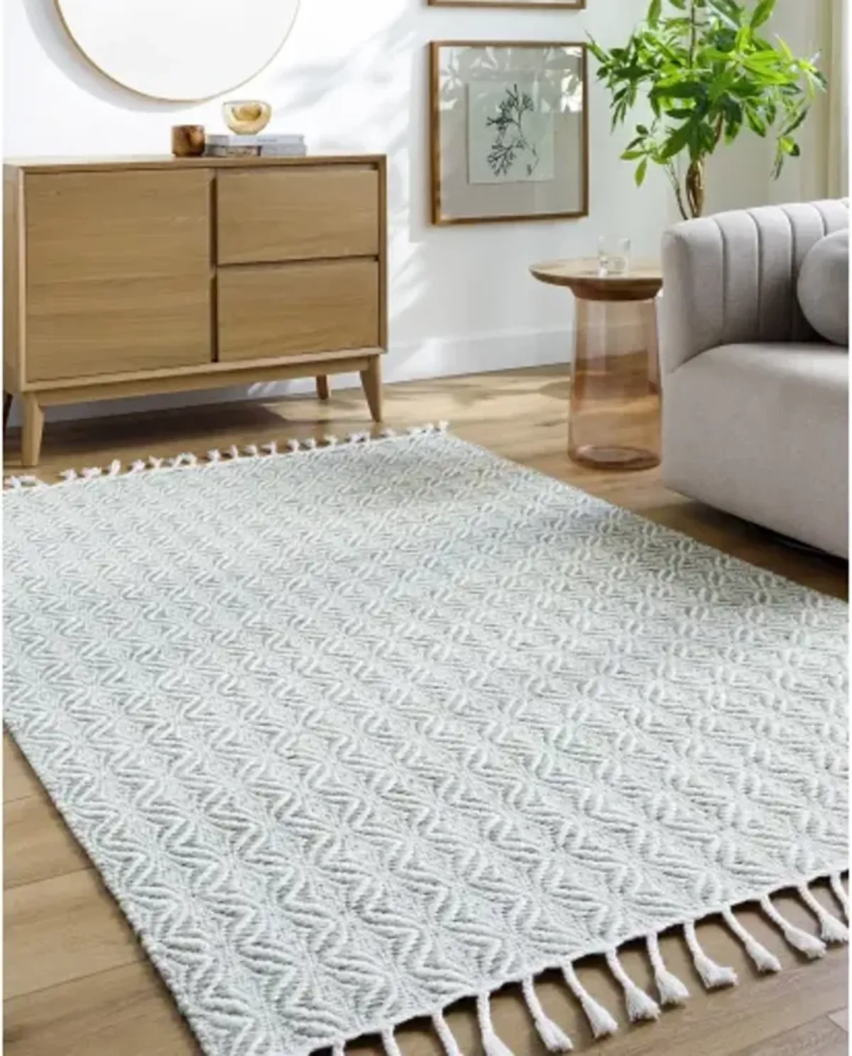 Peony PON-2301 2'6" x 8' Handmade Rug