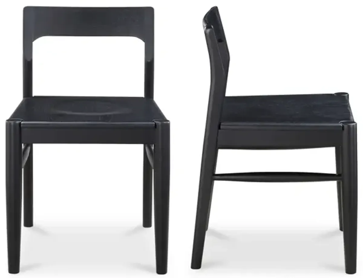 OWING DINING CHAIR BLACK-SET OF TWO