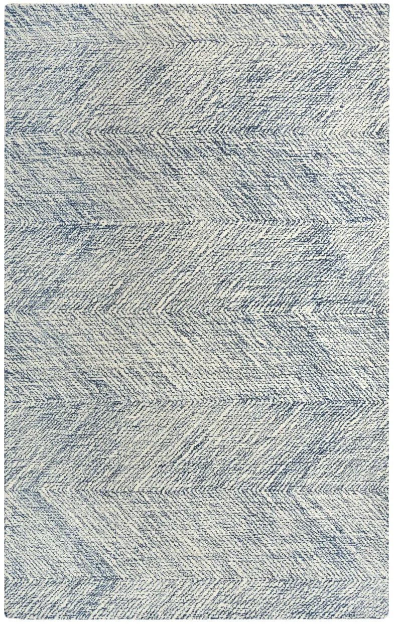 Etchings Navy Geometric  Wool 8'6" x 11'6" Rectangle Rug