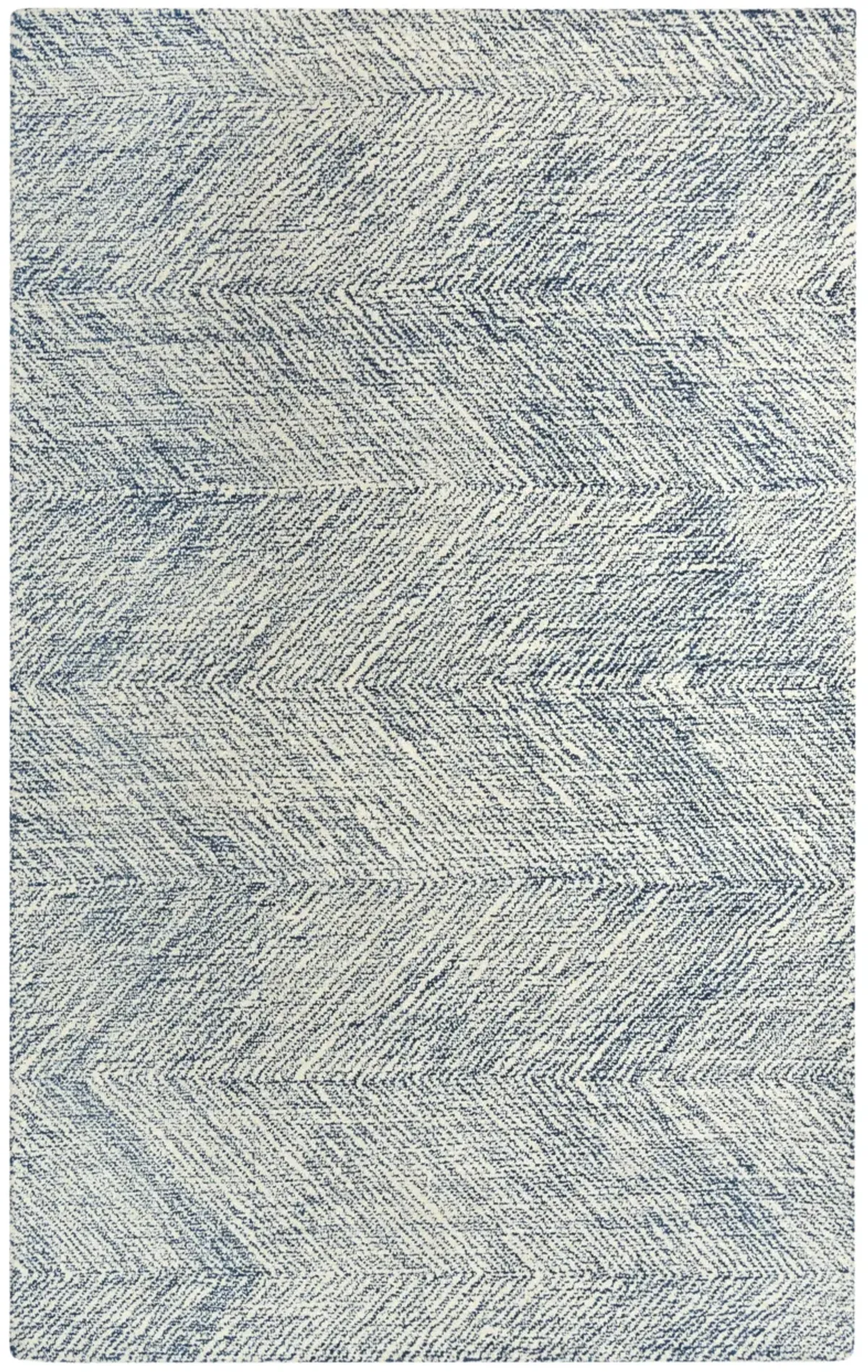 Etchings Navy Geometric  Wool 8'6" x 11'6" Rectangle Rug