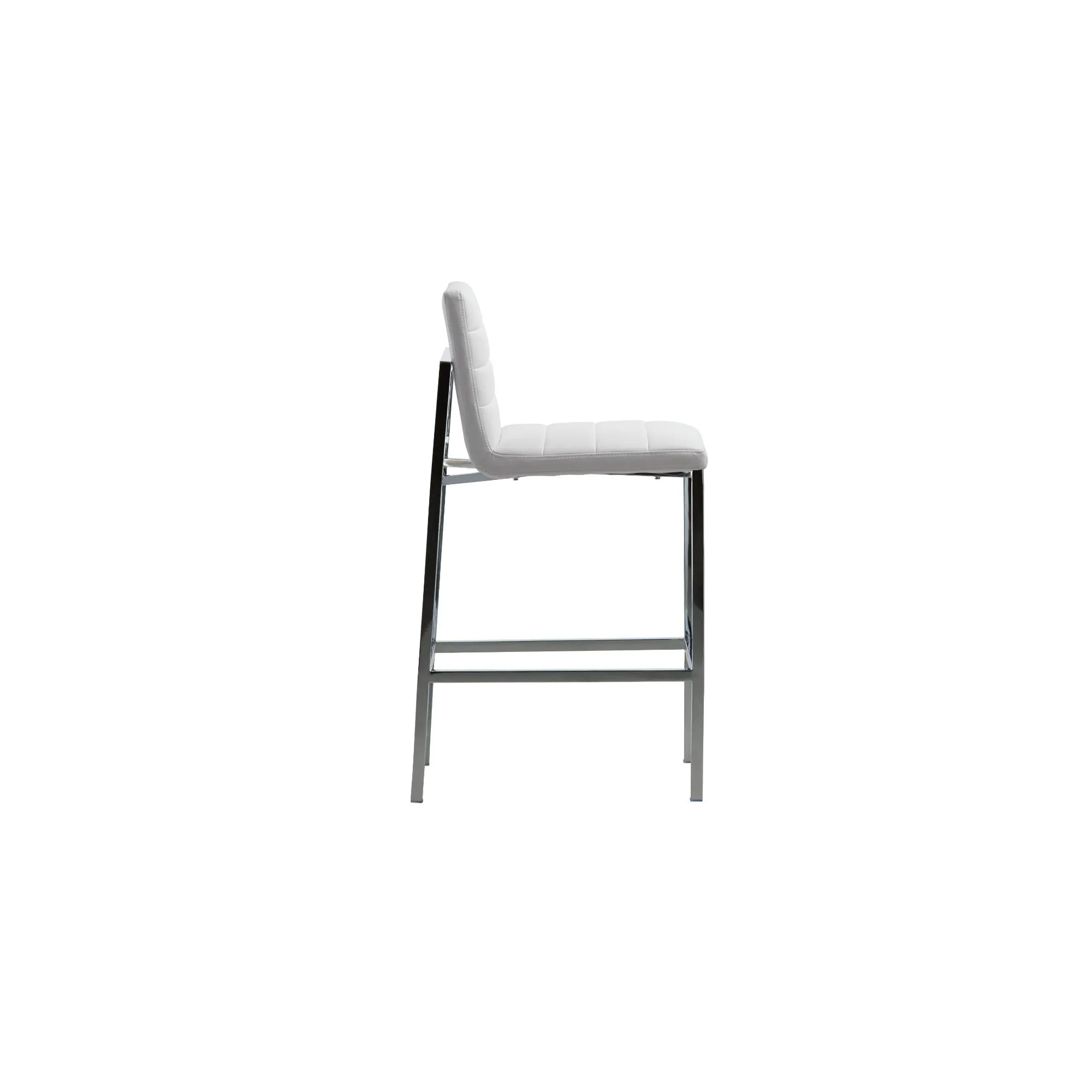 Amalfi Metal Back Bar Stool in White