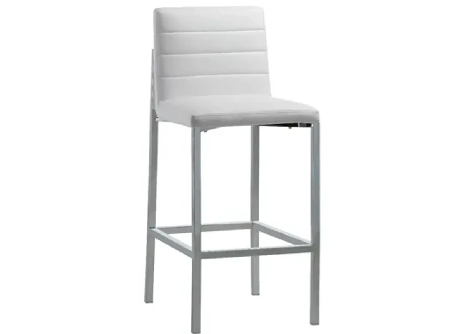 Amalfi Metal Back Bar Stool in White