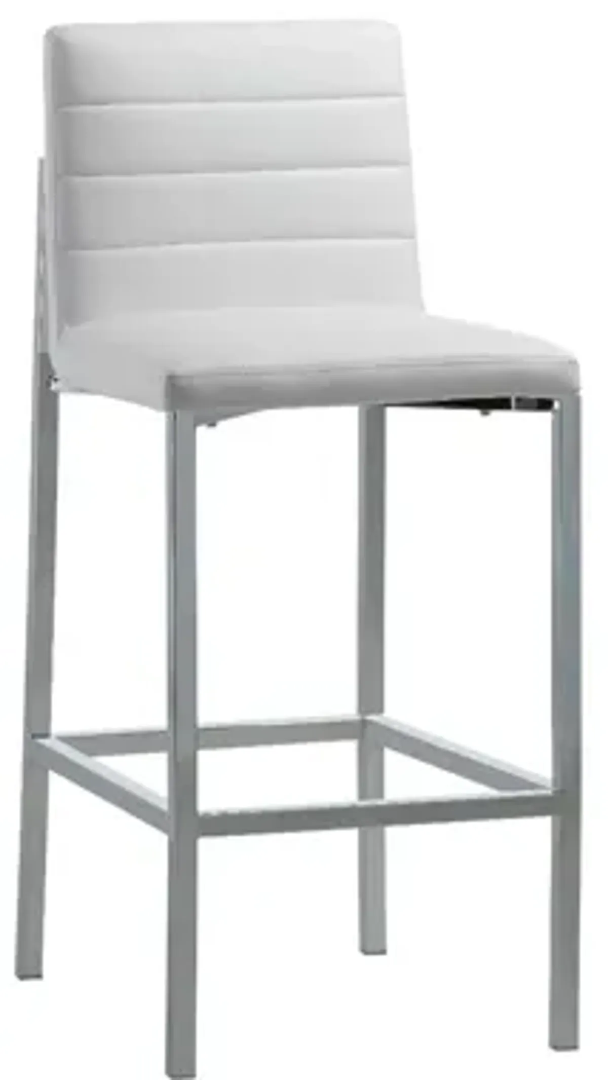 Amalfi Metal Back Bar Stool in White