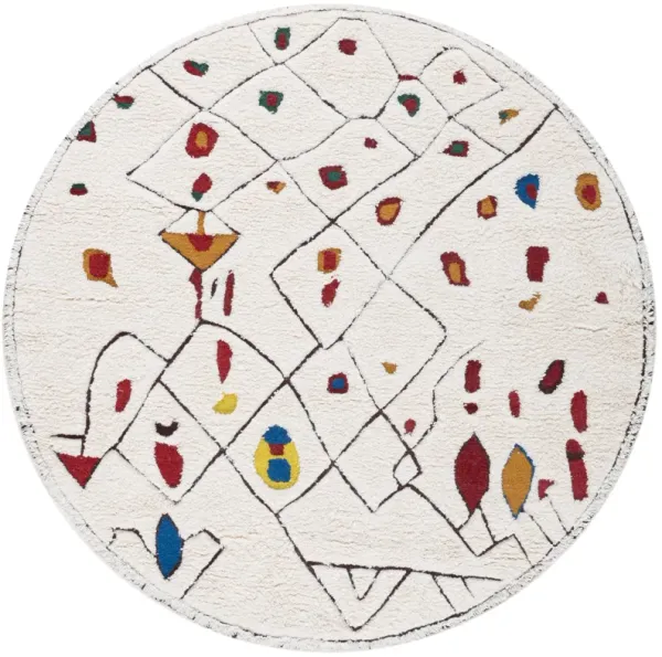 CASABLANCA Hand Tufted 6' x 6' Round area rug