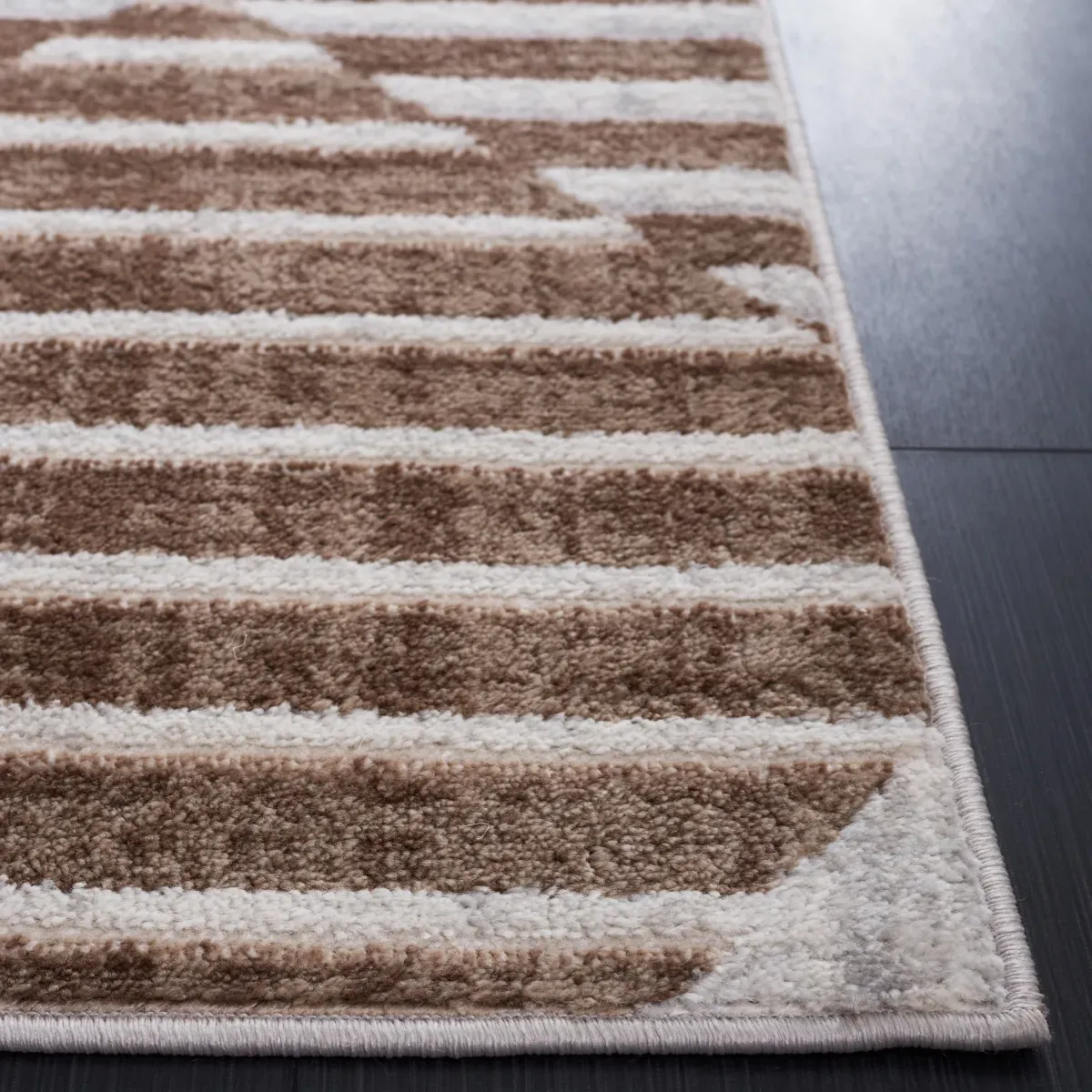 PALMA 328 BEIGE  2'-2' x 11' Runner Rug