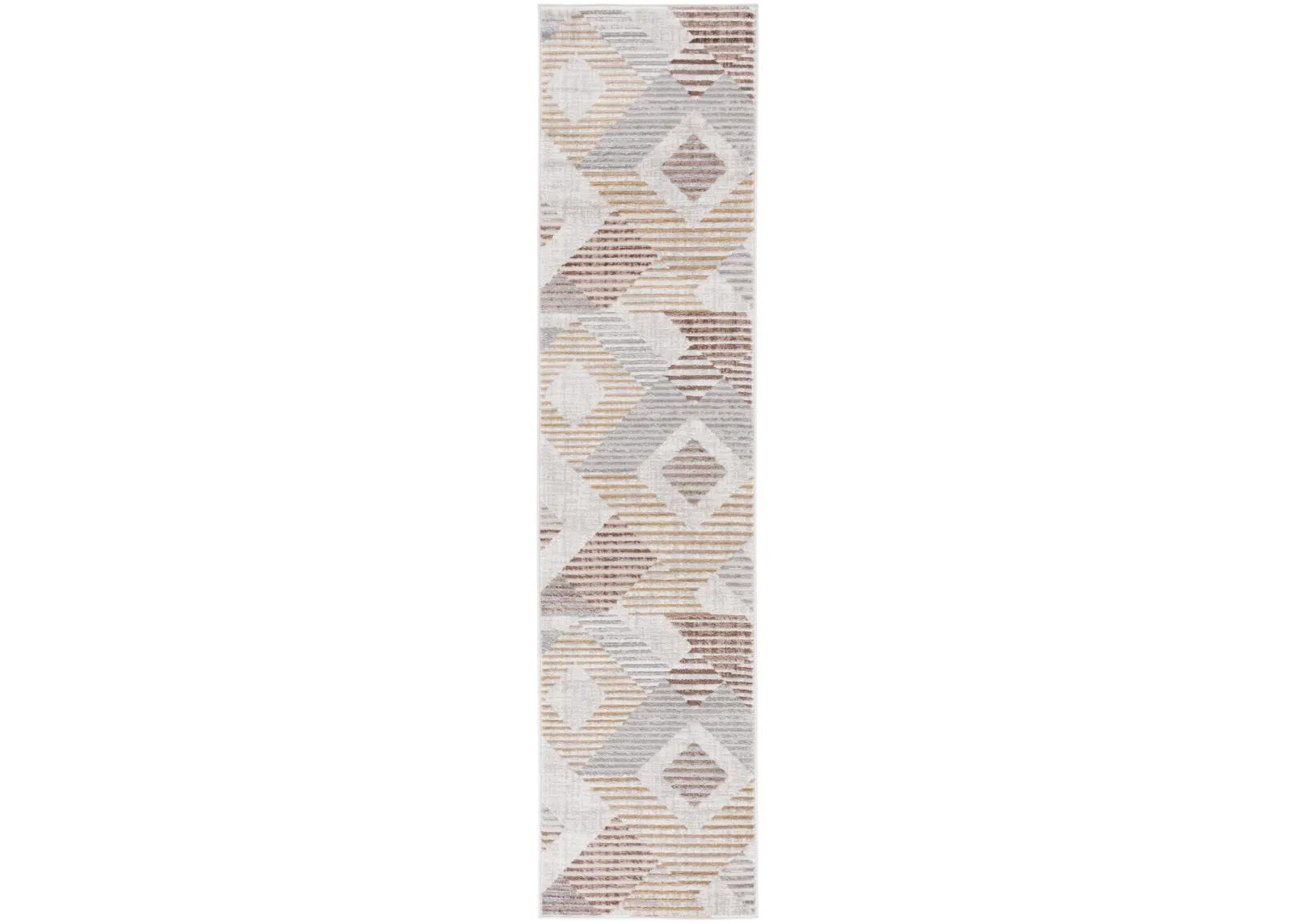 PALMA 328 BEIGE  2'-2' x 11' Runner Rug