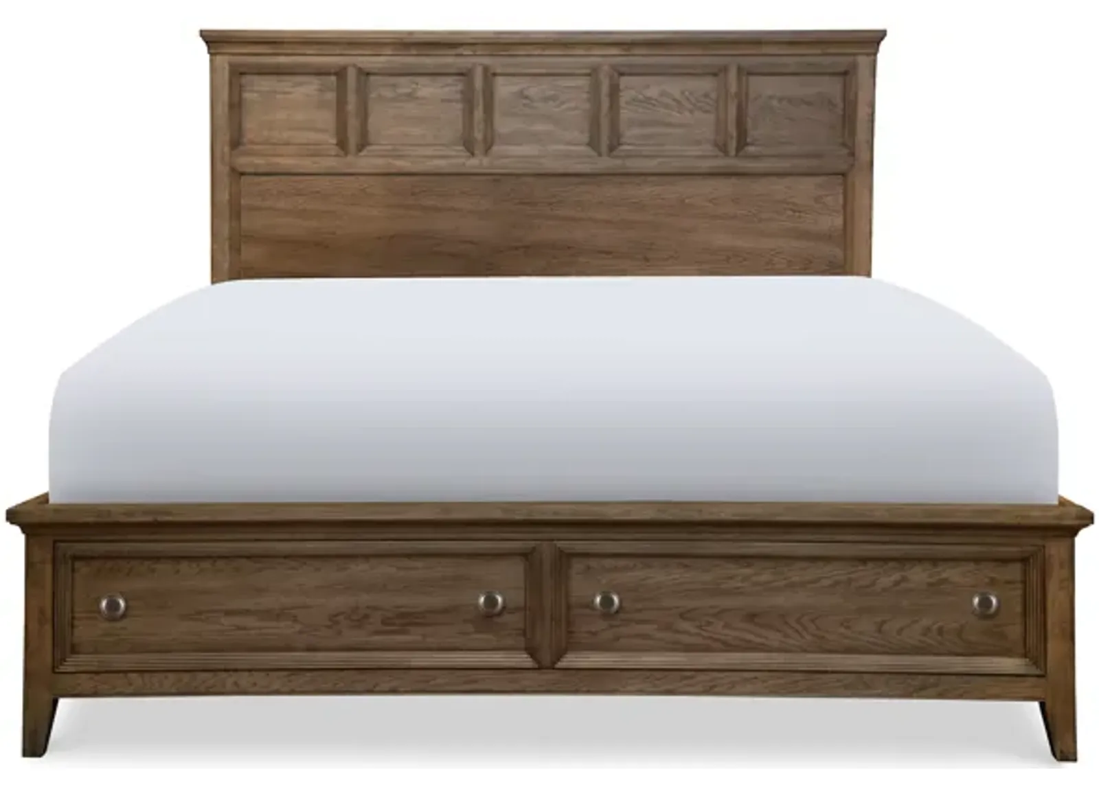 Forest Hills Complete Panel Bed With storage Footboard Cal King 60