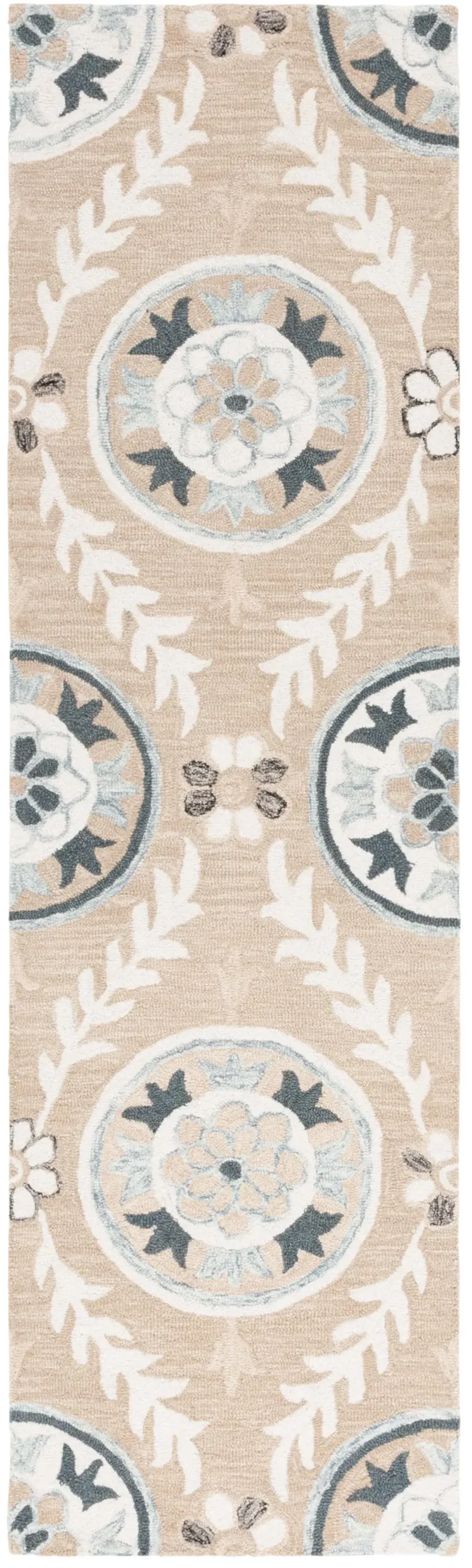 JARDIN 755 BEIGE  2'-3' x 8' Runner Rug