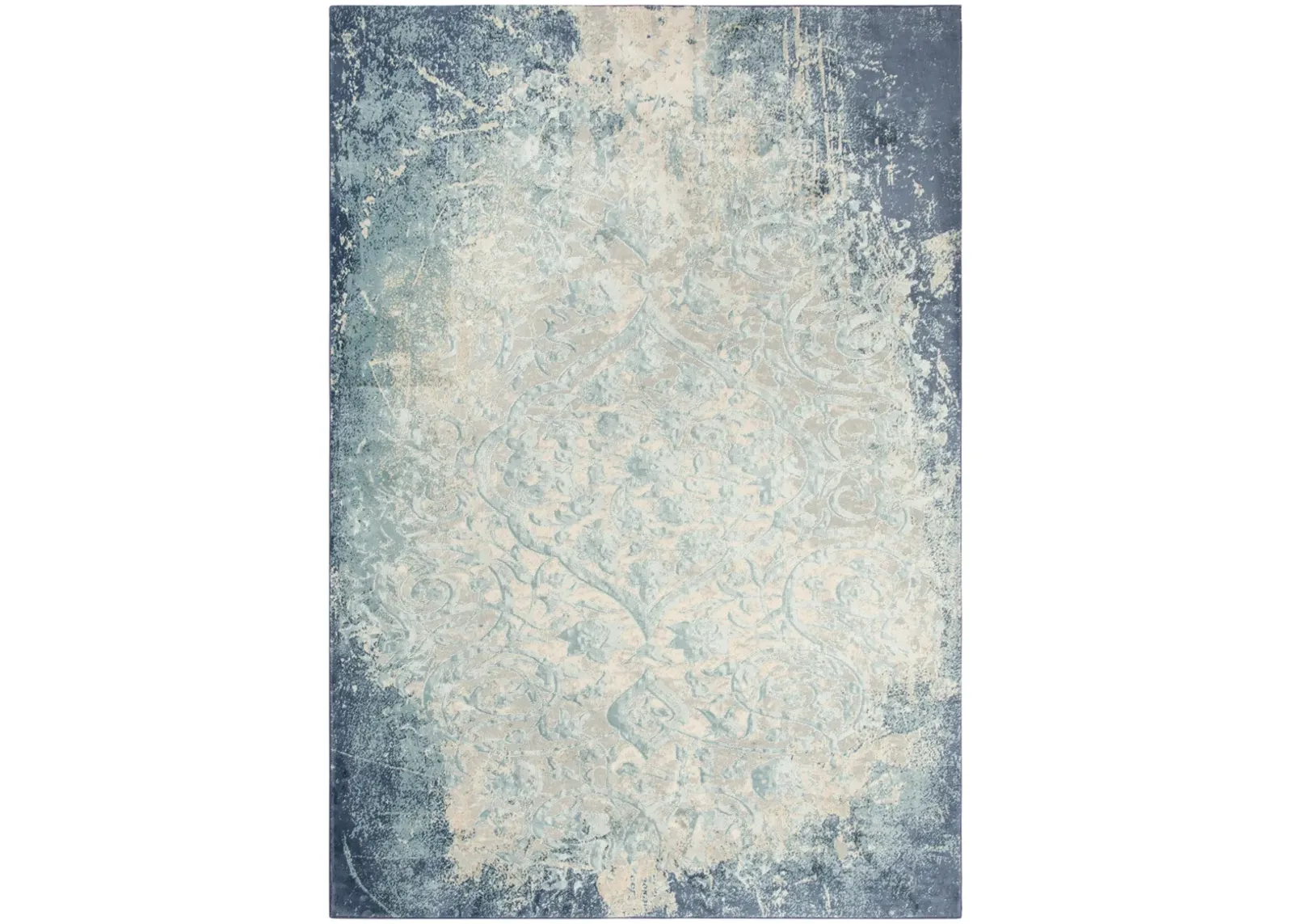 Chelsea Teal/Blue Vine/Scroll Polyester 8'6" x 11'10" Rectangle Rug