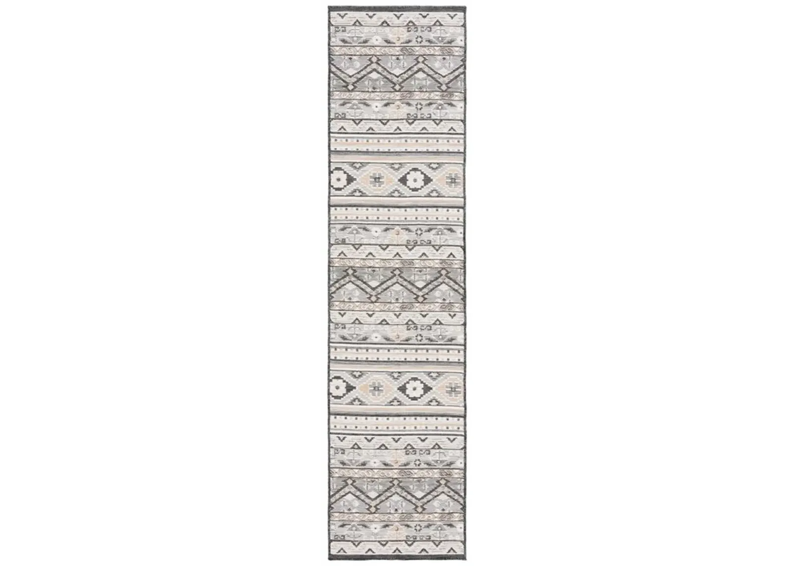 SUNRISE 629 Grey  2' X 8' Runner Rug