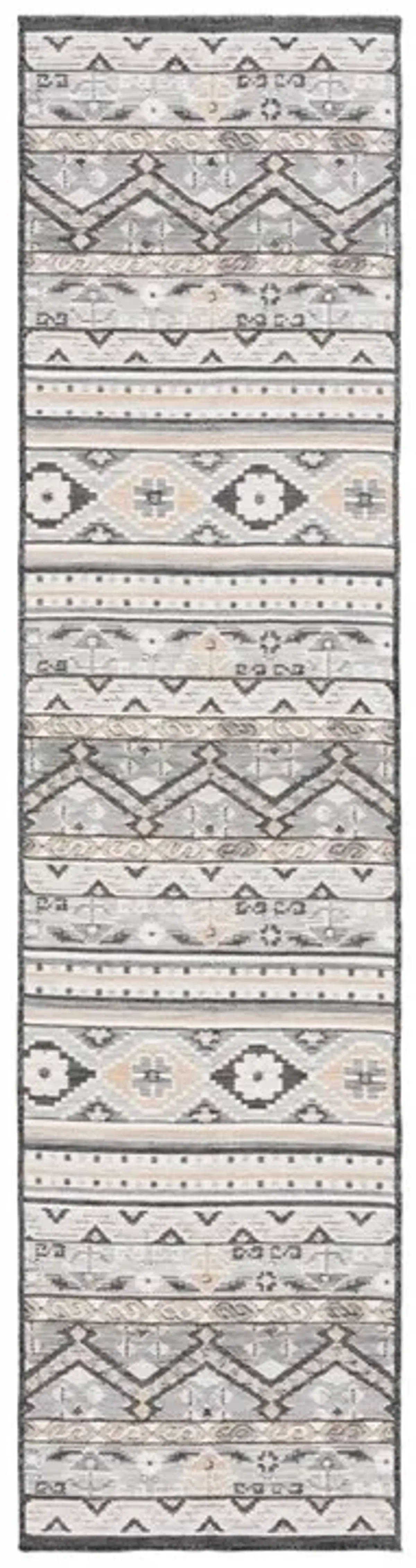 SUNRISE 629 Grey  2' X 8' Runner Rug