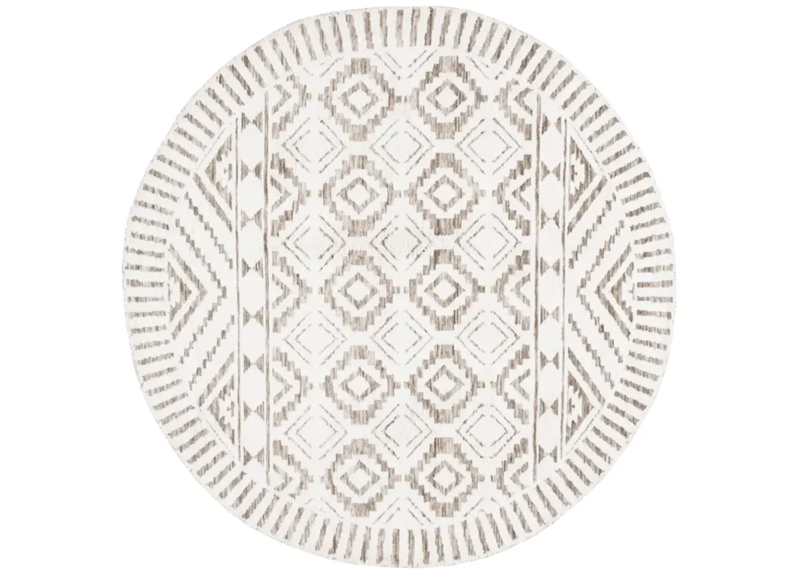 AUDREY 202 IVORY  6' x 6' Round Round Rug