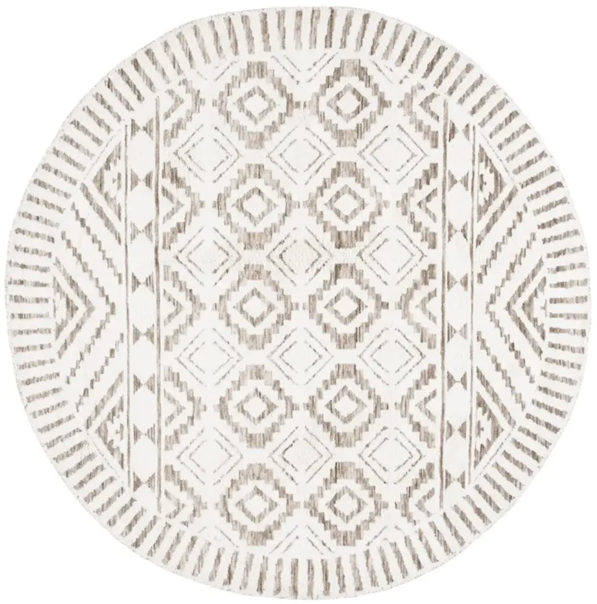 AUDREY 202 IVORY  6' x 6' Round Round Rug