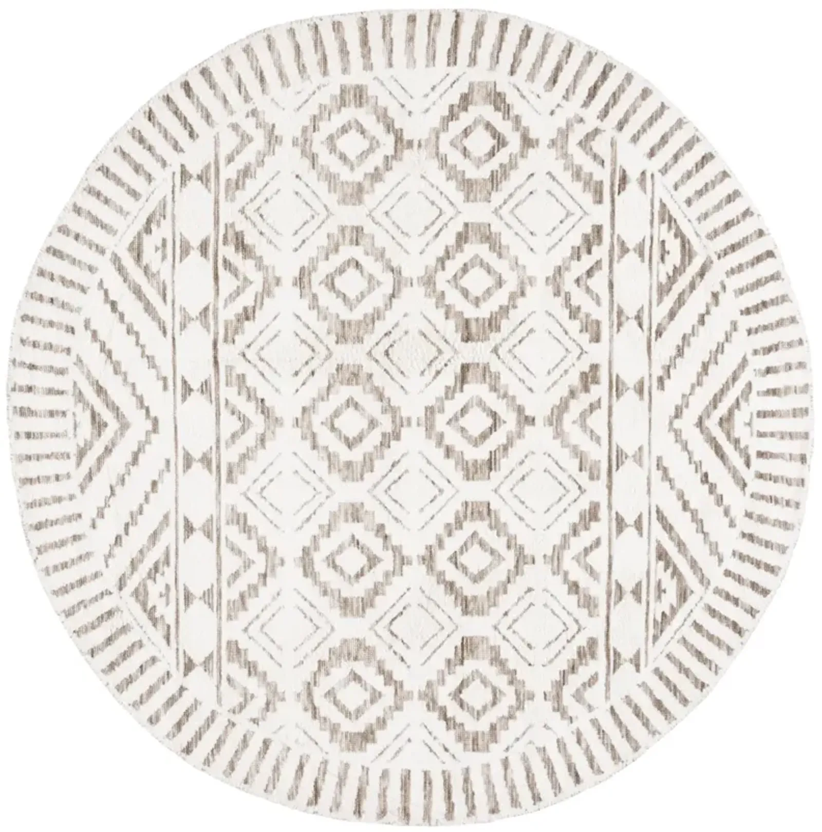 AUDREY 202 IVORY  6' x 6' Round Round Rug