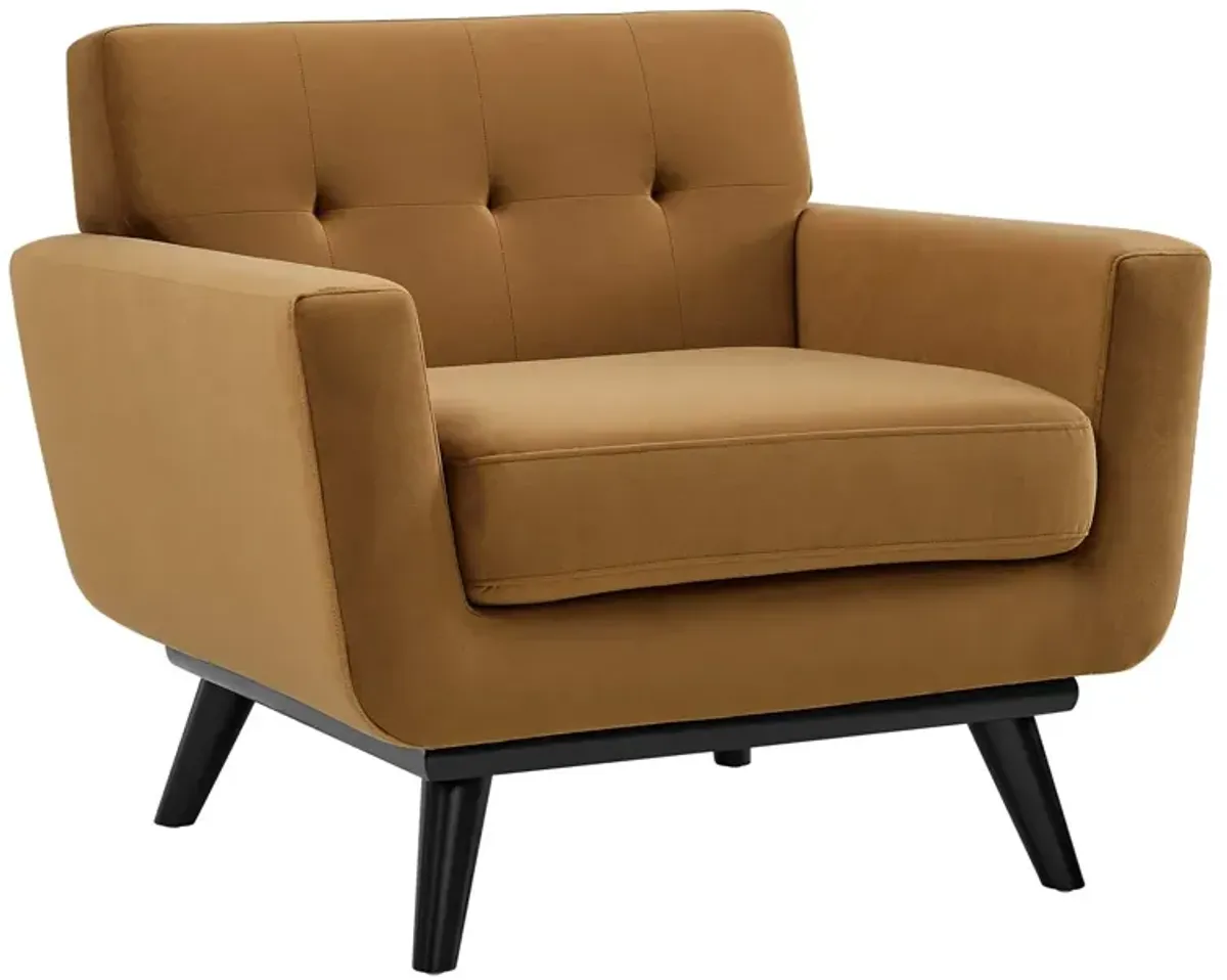 Engage Performance Velvet Armchair