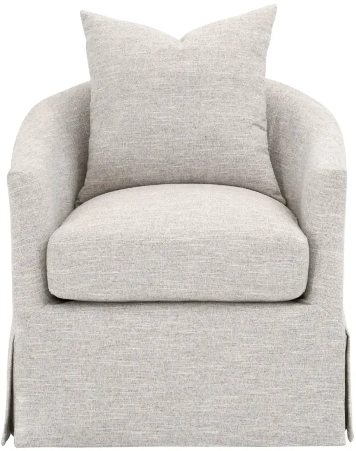 Faye Slipcover Swivel Club Chair