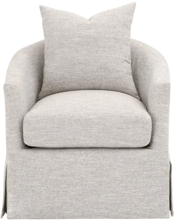 Faye Slipcover Swivel Club Chair