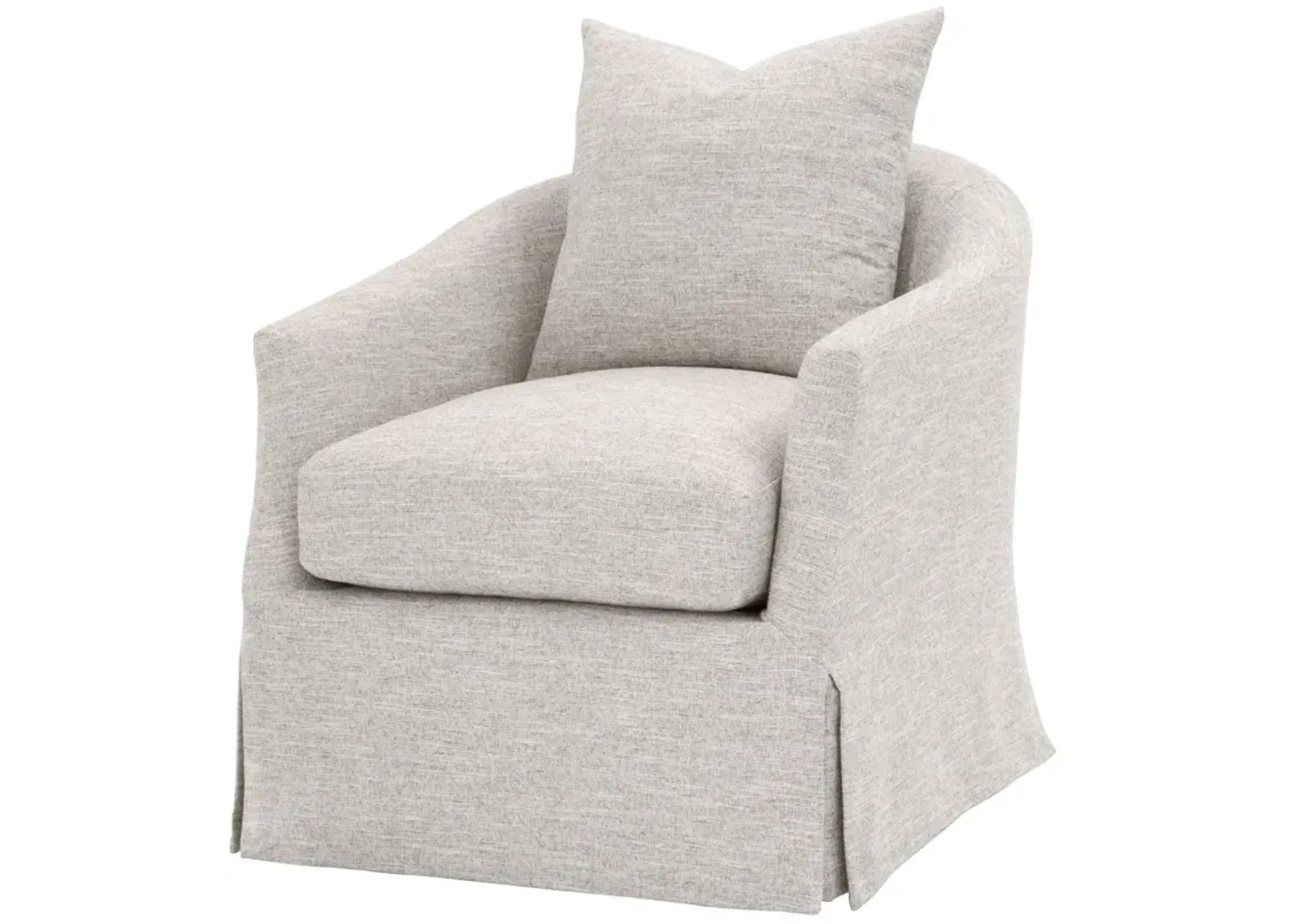 Faye Slipcover Swivel Club Chair