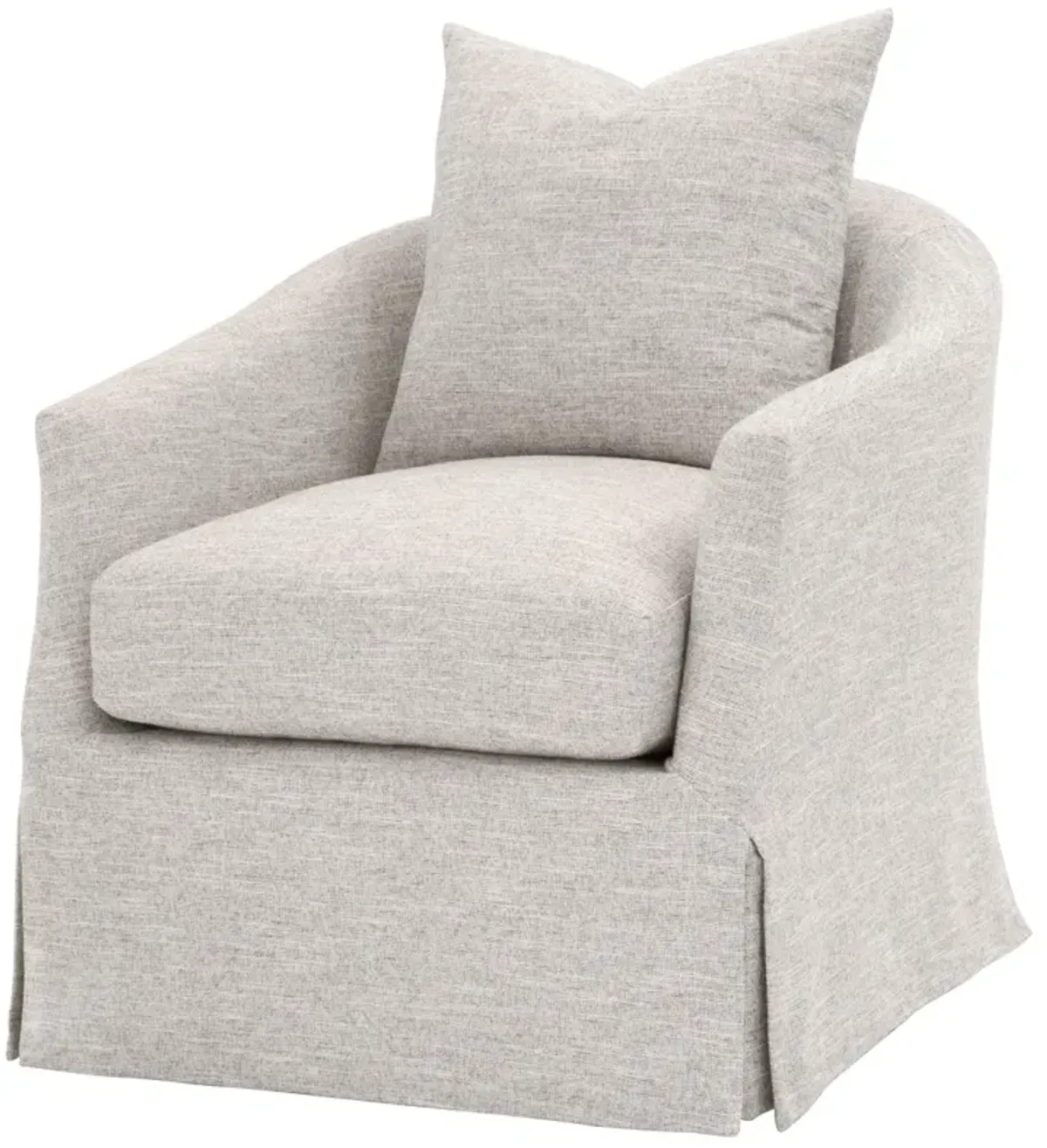 Faye Slipcover Swivel Club Chair