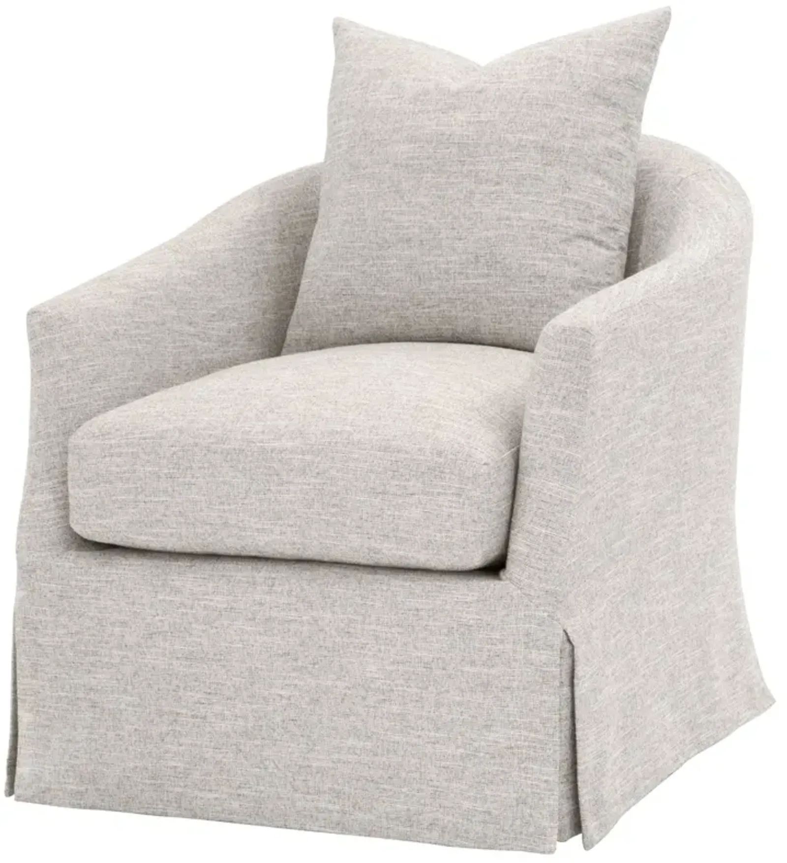 Faye Slipcover Swivel Club Chair