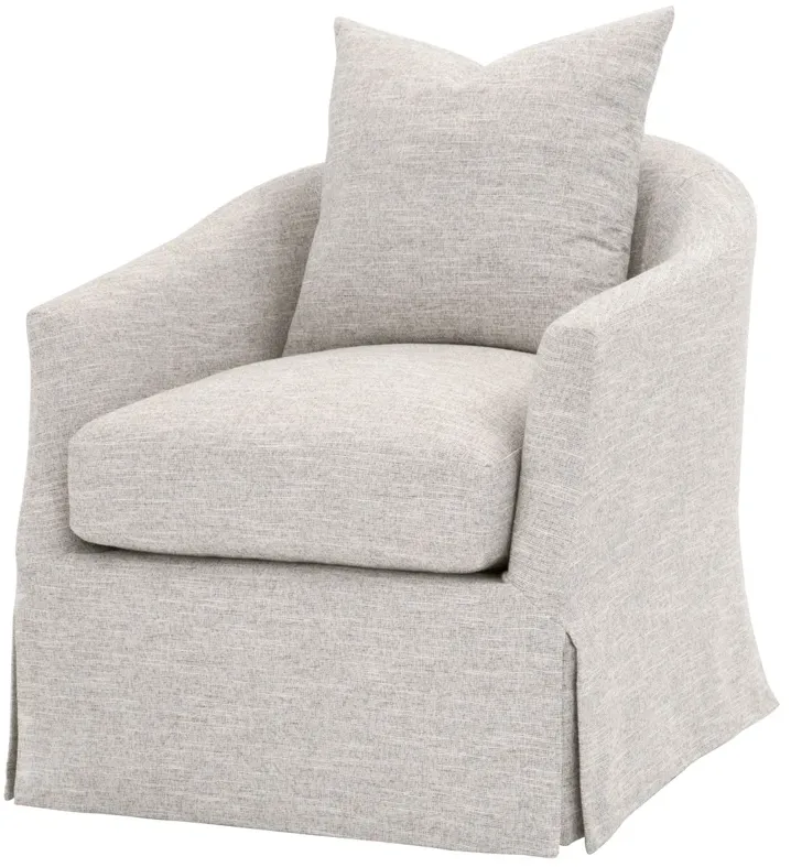 Faye Slipcover Swivel Club Chair