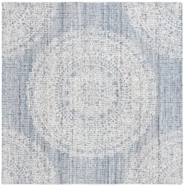 EBONY 106 Blue  6' X 6' Square Square Rug