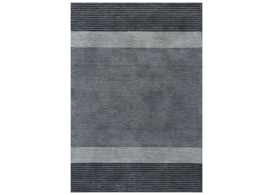 Taylor Charcoal  Wool 5' x 7'6" Rectangle Rug