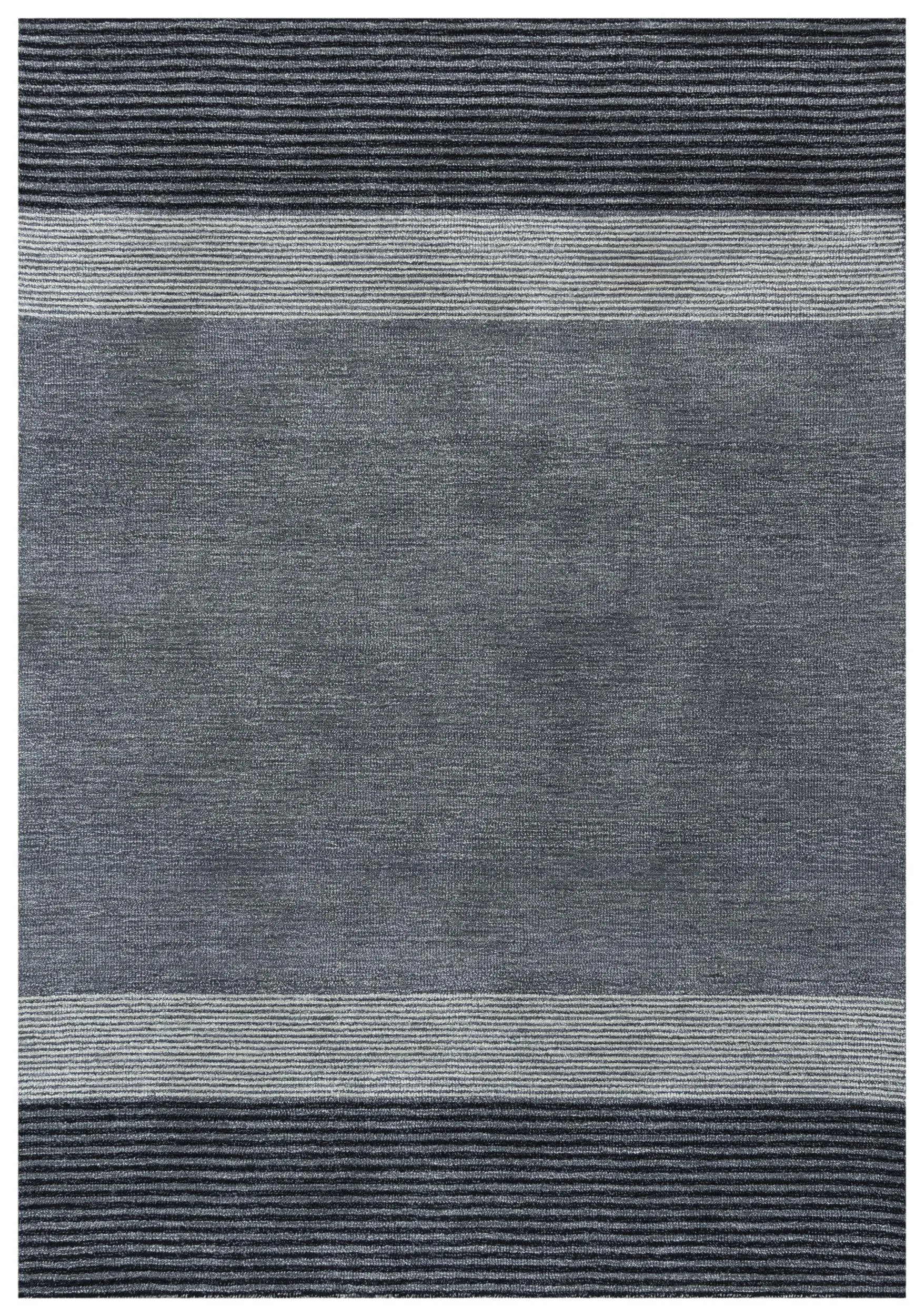 Taylor Charcoal  Wool 5' x 7'6" Rectangle Rug