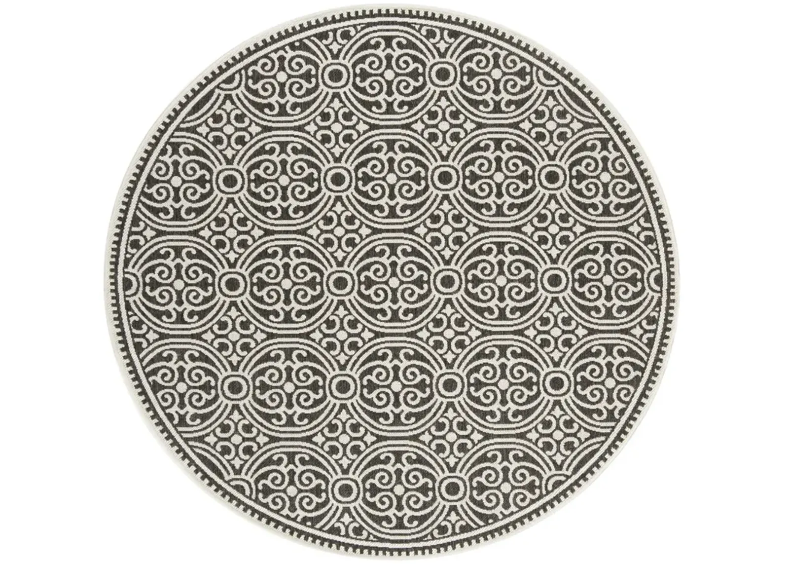 BEACH HOUSE 134 Grey 8' X 8' Round Round Rug