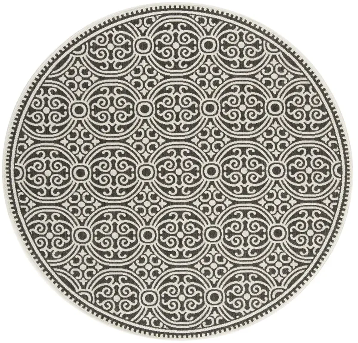 BEACH HOUSE 134 Grey 8' X 8' Round Round Rug