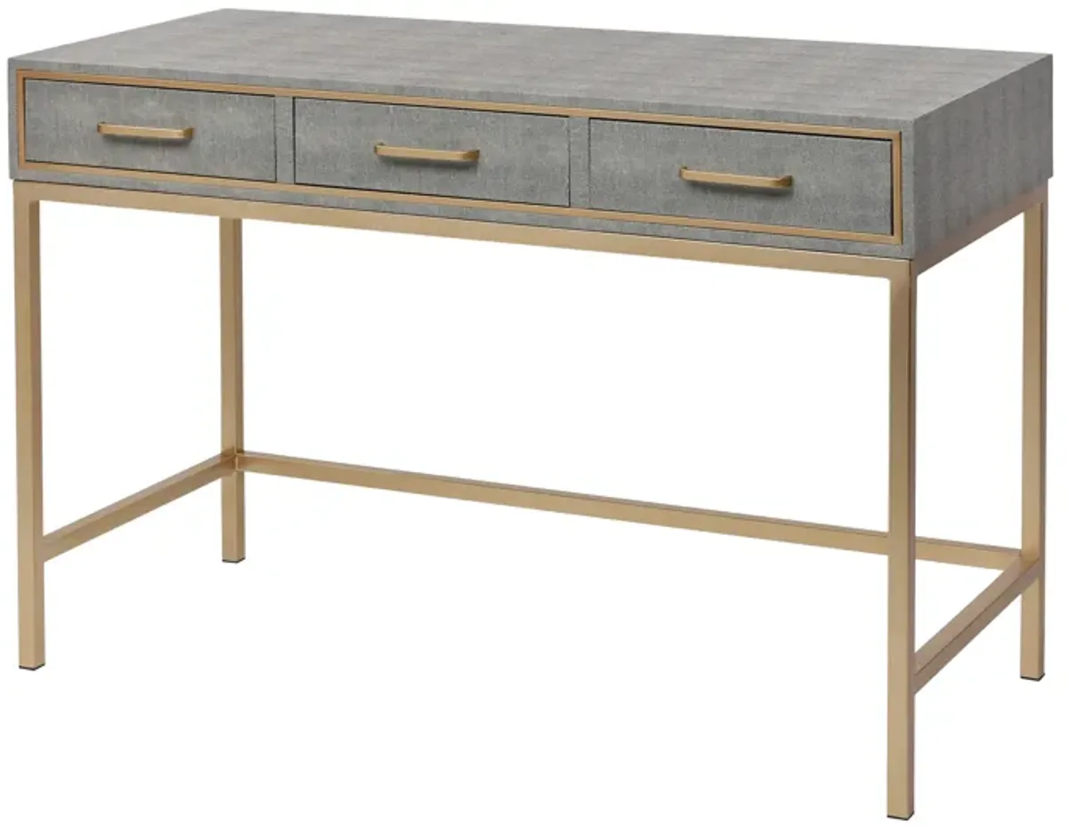 Sands Point Desk - 3 Drawer Gray