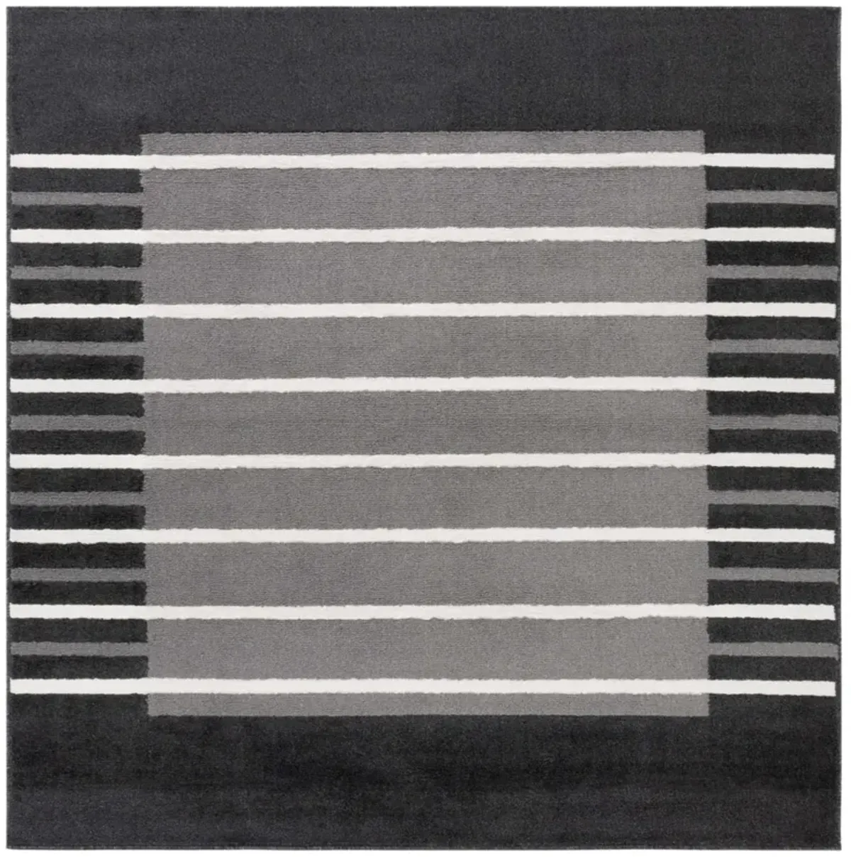 PYRAMID 232 GREY  6'-7' x 6'-7' Square Square Rug