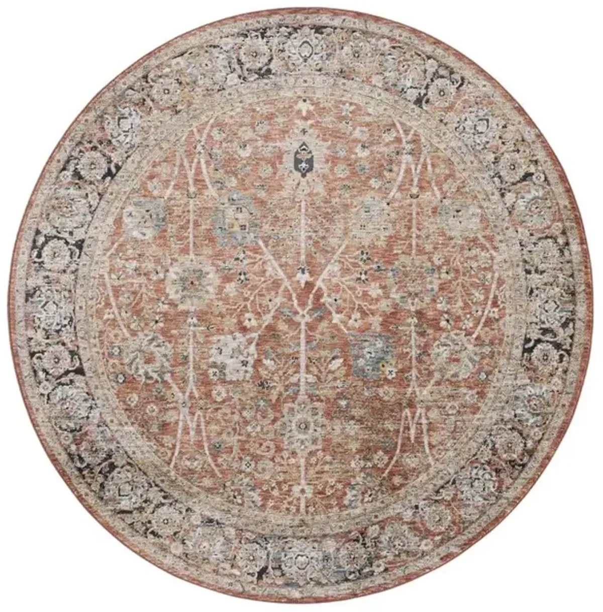 SILVERADO 112 Brown 6'-4' x 6'-4' Round Round Rug