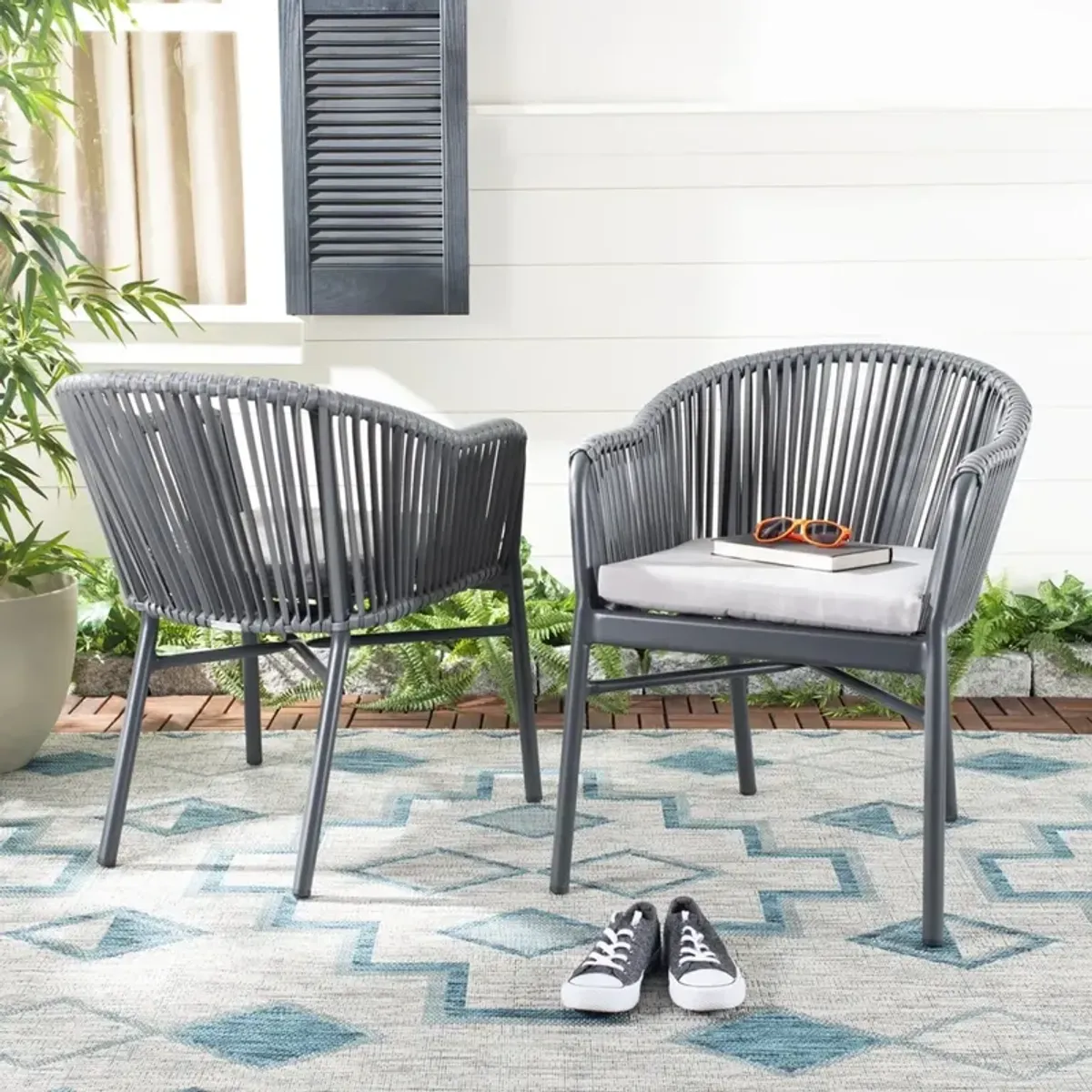 Stefano Stackable Rope Chair - Set of 2