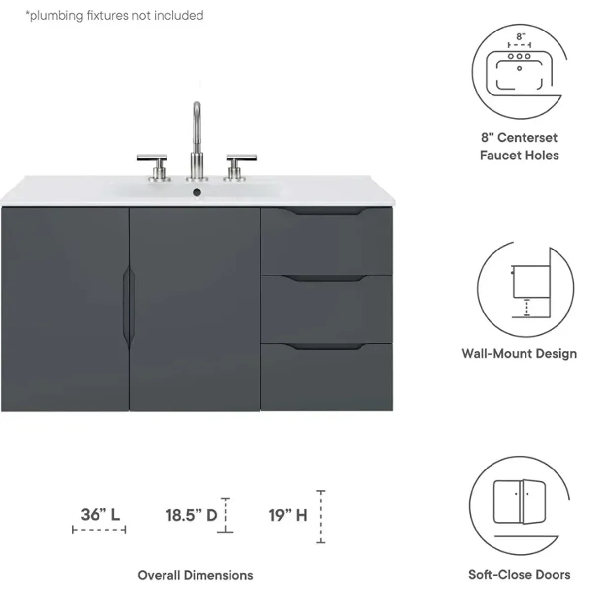 Vitality 36" Bathroom Vanity