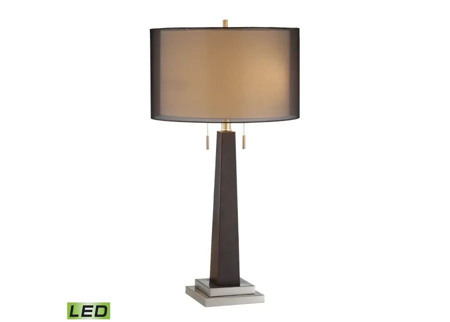 Jaycee 29'' High 2-Light Table Lamp - Black - Includes LED Bulbs