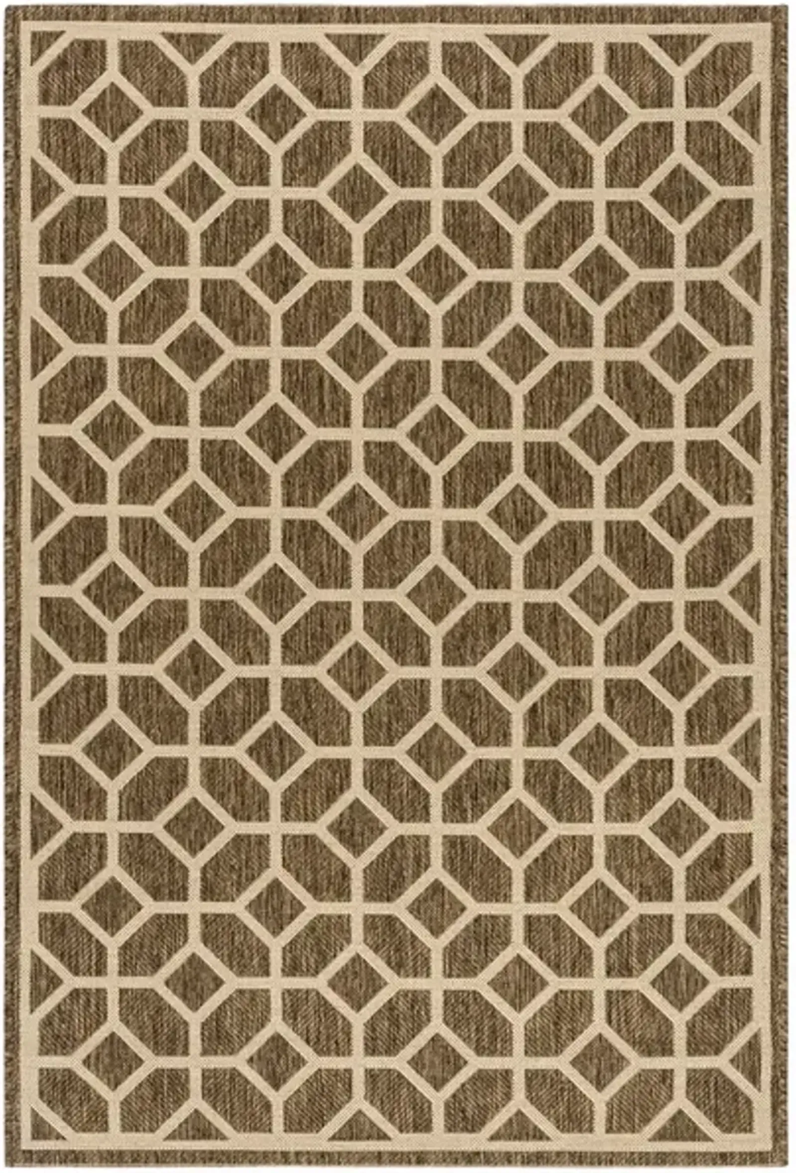 BEACH HOUSE Collection BHS127D-8 Beige / Cream 8' X 10'