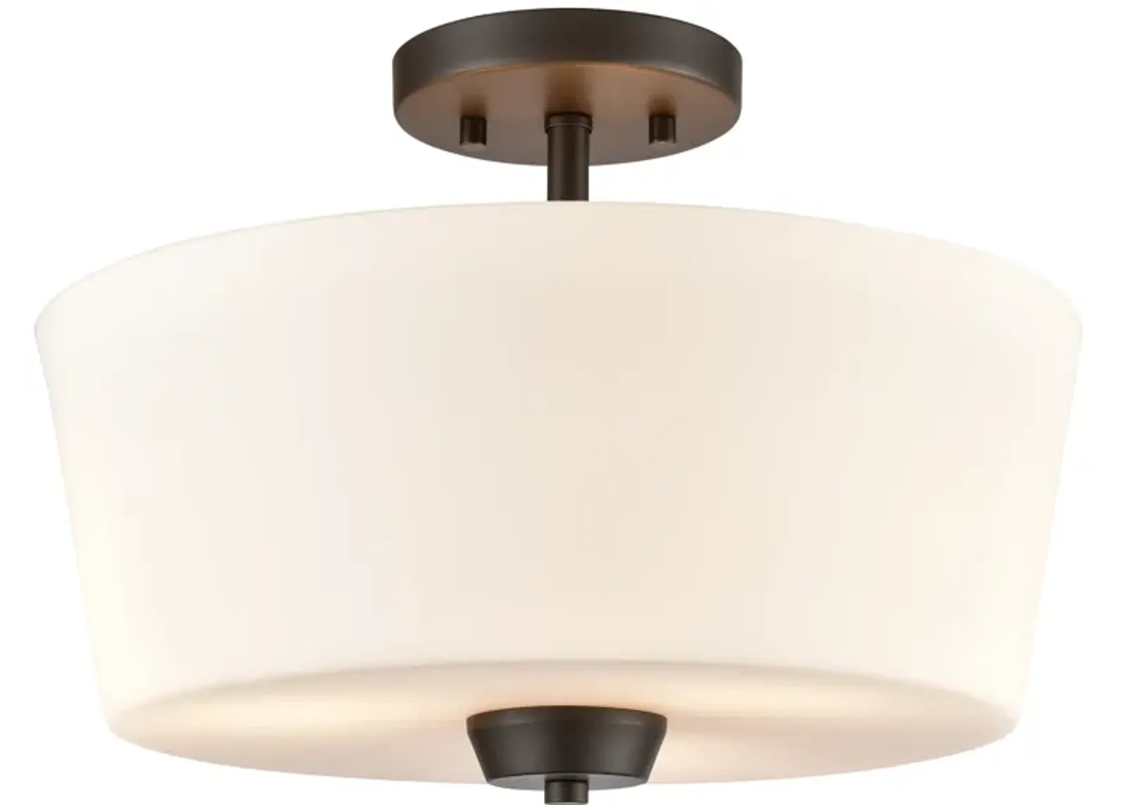 Winslow 15" Wide 3-Light Semi Flush Mount - Oil Rubbed Bronze