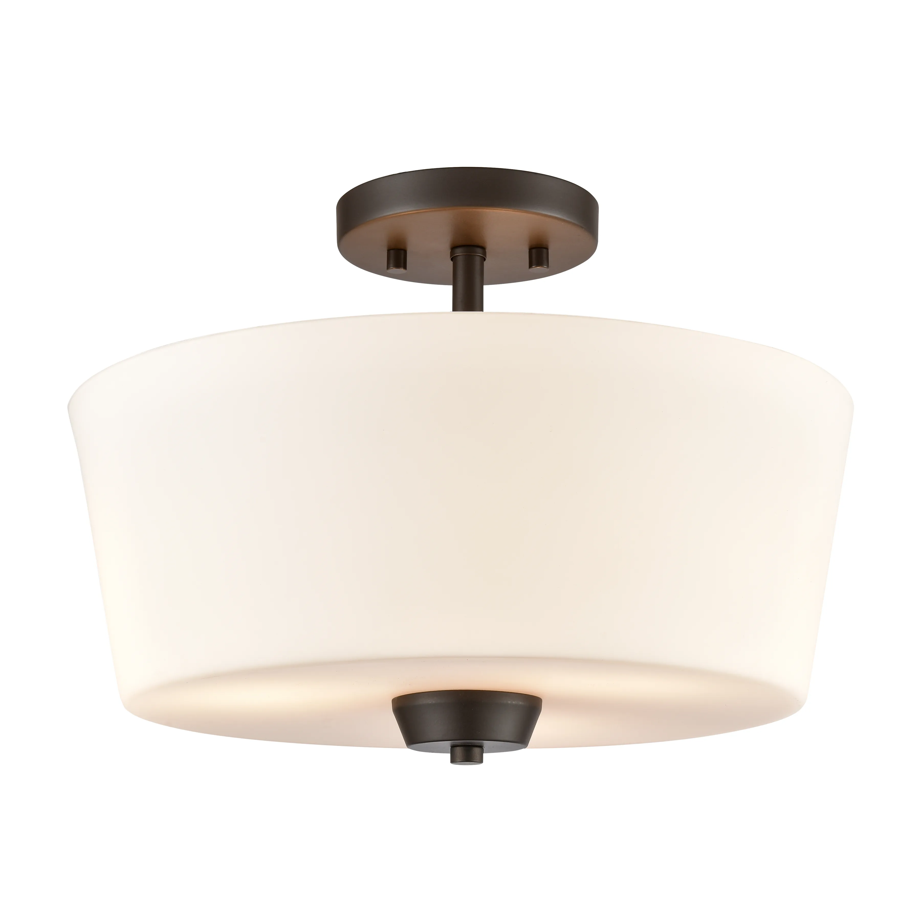 Winslow 15" Wide 3-Light Semi Flush Mount - Oil Rubbed Bronze